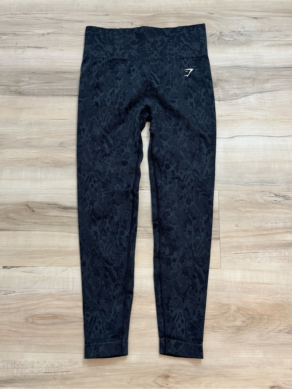 Gymshark Black Textured High-Waist Jeggings
